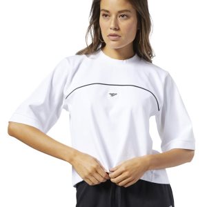 Reebok Classic Advance T Shirt Damen - Weiß - DE 398-QKU